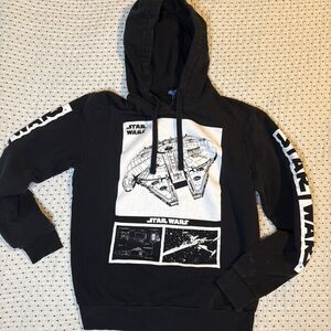 Star Wars Hoodie Size M Disney Cozy Soft Jacket Pull Over Sweatshirt The Force